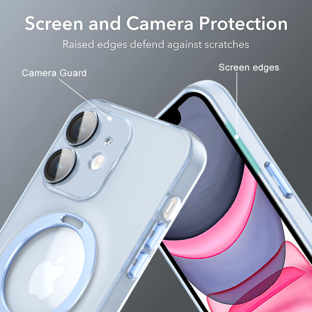 Til iPhone 11 6,1 tommer Magnetisk Kickstand Case Matt PC TPU telefoncover med kameralinsebeskytter Til iPhone 11 6,1 tommer Magnetisk Kickstand Case Matt PC TPU telefoncover med kameralinsebeskytter